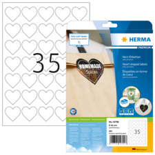HERMA PREMIUM A4 etichette a forma di cuore