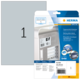 Typenschild-Etiketten von HERMA, Packung mit 25 Etiketten, Größe 210 x 297 mm, für Beschriftungen und Kennzeichnungen.