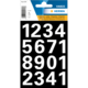 Schwarzer Hintergrund mit weißen Zahlenetiketten: 1234, 5671, 8901, 2341. Oben das Logo "VARIO" und die Marke "HERMA".
