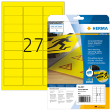 HERMA SPECIAL A4/A3 Etichette in pellicola gialle opache