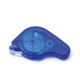 Korrekturroller in blauer Farbe, mit einer abgerundeten Form und einem Spendermechanismus für das Korrekturband.