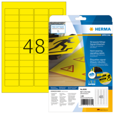 HERMA SPECIAL A4/A3 Etichette in pellicola gialle opache