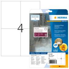 HERMA SPECIAL A4 Etichette impermeabili in fogli bianco
