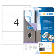 HERMA SPECIAL A4 Etichette per raccoglitori staccabili