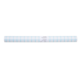 Rolle mit kariertem Papier, verpackt, mit einer Etikette, die die Maße und den Typ des Papiers angibt.