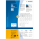 Etikettenblatt von HERMA mit Informationen zu Recycling und Softwareangebot. Enthält verschiedene Etikettenformate und Anleitungen.