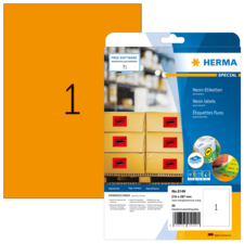 HERMA SPECIAL A4 Etichette in colori neon