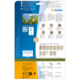 Rückseite einer Verpackung mit Anweisungen zur Verwendung von HERMA Produkten, einschließlich QR-Code und Softwarehinweis.