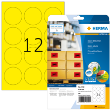 HERMA SPECIAL A4 Etichette in colori neon