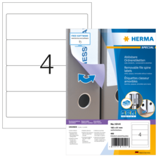 HERMA SPECIAL A4 Etichette per raccoglitori staccabili