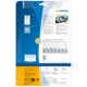 Produktverpackung von HERMA mit Informationen zu Software und Anwendung, einschließlich QR-Code und technischen Details.