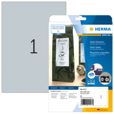 HERMA SPECIAL A4 Etichette per film color argento