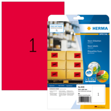 HERMA SPECIAL A4 Etichette in colori neon