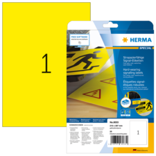 HERMA SPECIAL A4/A3 Etichette in pellicola gialle opache