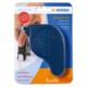 Klebestiftspender in blauer Farbe, verpackt in einer transparenten Blisterverpackung. Enthält 9 mm x 15 m permanenten Kleber.