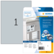 Typenschild-Etiketten-Packung von Herma, enthält 10 Etiketten in der Größe 210 x 297 mm, mit Hinweis auf kostenlose Software.
