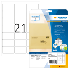 HERMA SPECIAL A4 Etichette in pellicola opache trasparenti