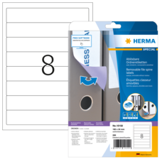 HERMA SPECIAL A4 Etichette per raccoglitori staccabili