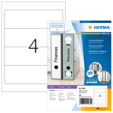 HERMA SPECIAL A4 Etichette per raccoglitori