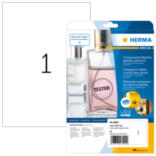 HERMA SPECIAL A4 Etichette in pellicola super trasparenti