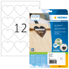 HERMA PREMIUM A4 etichette a forma di cuore