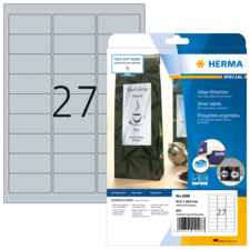 HERMA SPECIAL A4 Etichette per film color argento
