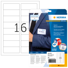 HERMA SPECIAL A4 Etichette per nomi/tessuto