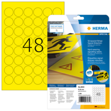HERMA SPECIAL A4/A3 Etichette in pellicola gialle opache