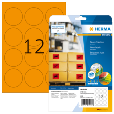 HERMA SPECIAL A4 Etichette in colori neon